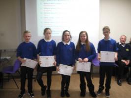 Danestone Primary School team, winners of the event